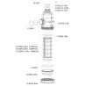 Filtr ssawny T9 Inox 50 Mesh wkład niebieski