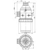 Filtr ssawny T7 Inox 32 Mesh wkład czerwony