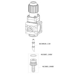 Proporcjonalny zawór ręczny do węża 13mm, 60 l/min