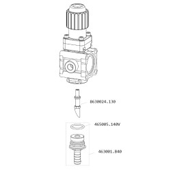 Proporcjonalny zawór ręczny do węża 25mm, 150 l/min
