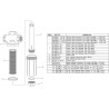 Filtr typ 124ML ciśnieniowy 1i1/2" 50 Mesh wkład 57x200