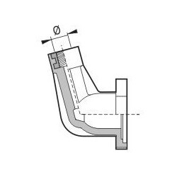 Przyłącze manometru Arag 473 kołnierz wewnętrzny 1/4" BSP