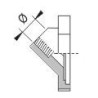 Przyłącze manometru Arag 463 kołnierz wewnętrzny 1/4"BSP 