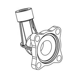 Przyłącze manometru Arag 463 kołnierz wewnętrzny 1/4" BSP