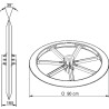 Pierścień ugniatający 900 mm Evers