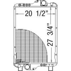 Chłodnica wody 565x895 Case, New Holland