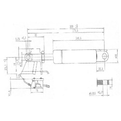 Sprężyna gazowa 209mm 300N typ B Stabilus