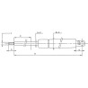 Sprężyna gazowa 242mm 200N typ F Stabilus