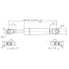 Sprężyna gazowa 280mm 520N typ B Stabilus