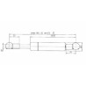 Sprężyna gazowa 275mm 350N typ C Stabilus