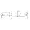 Sprężyna gazowa 485mm 600N typ D Stabilus
