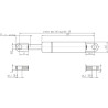 Sprężyna gazowa 685mm 800N typ B Stabilus