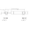 Sprężyna gazowa 405mm 250N typ B Stabilus