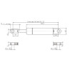 Sprężyna gazowa 785mm 1150N typ B Stabilus
