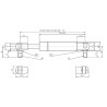 Sprężyna gazowa 405mm 350N typ D Stabilus