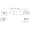 Sprężyna gazowa 1100mm 1900N typ B Stabilus