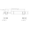 Sprężyna gazowa 145mm 200N typ B Stabilus