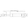 Sprężyna gazowa 540mm 440N typ C Stabilus