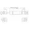 Sprężyna gazowa 276mm 350N typ C Stabilus