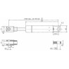 Sprężyna gazowa 605mm 900N typ D Stabilus