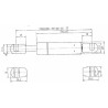 Sprężyna gazowa 551mm 100N typ C Stabilus