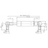 Sprężyna gazowa 340mm 100N typ D Stabilus
