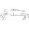 Sprężyna gazowa 173mm 250N typ D Stabilus