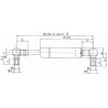 Sprężyna gazowa 173mm 350N typ D Stabilus