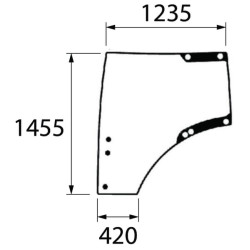 L212967KR Szyba John Deere drzwi lewa Kramp 8719493094220