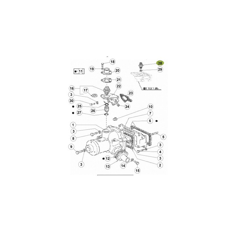 Claas 6005030467 Czujnik temperatury płynu chłodzącego