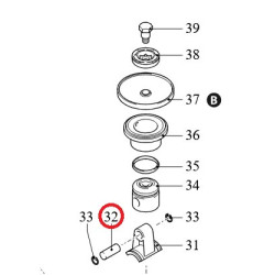 Sworzeń tłoka fi10mm