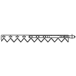 JAG31-0015 Kosa DF 2,50m /RADURA sections/ kpl. JAG PREMIUM