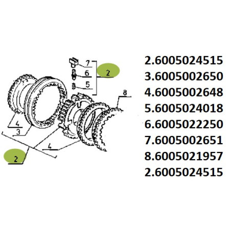 Synchronizator 6005024515