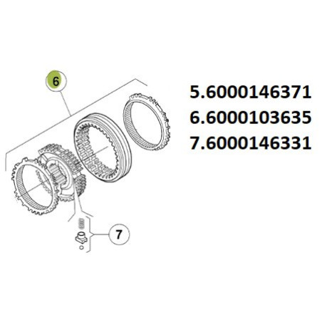 Synchronizator 6000103635, 0011708450