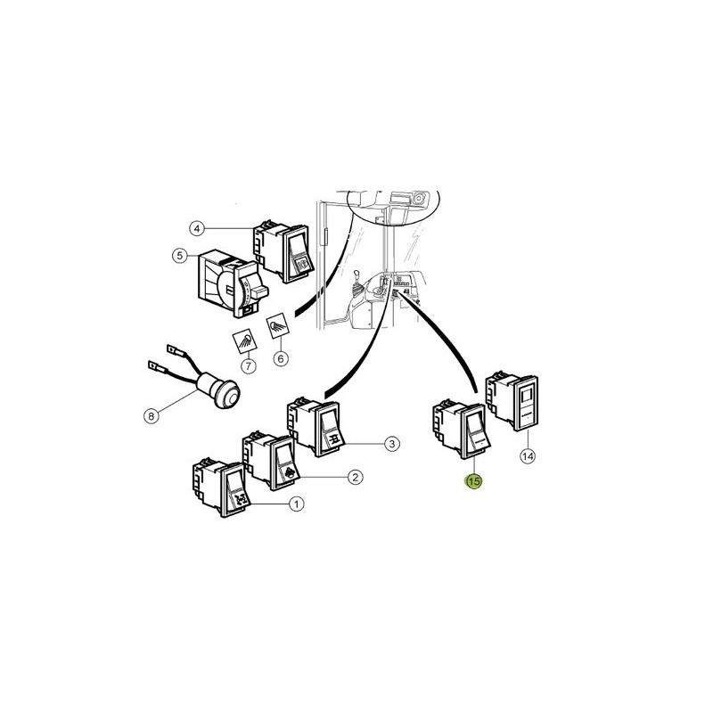 Claas 0011188770 Przełącznik instalacji hydraulicznej 98 l/min, 18