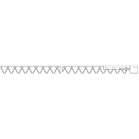 JAG01-0078 Kosa CLAAS 2,60m 2-bagn. /JAG sections/ kpl. JAG PREMIUM