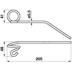 JAG01-0047 Sprężyna motowidła