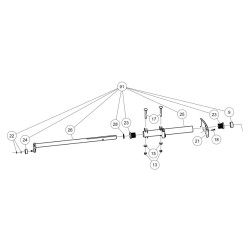 Ramię sterujące kpl.S130mm