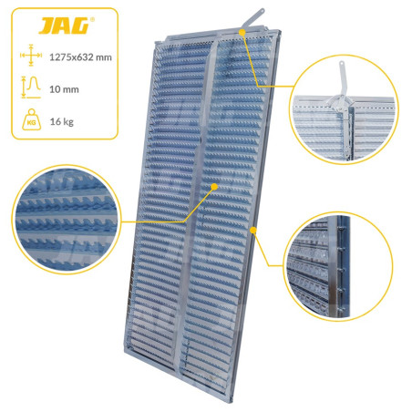 JAG05-0154 Sito żaluzjowe ocynkowane dolne, lamela-10mm JAG PREMIUM