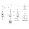 Joystick z 1 przyciskiem wzmocniony, widełki