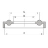 Tri-clamp uszczelka 3" NBR
