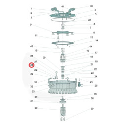 (28) Śruba M6x14 z łbem stożkowym