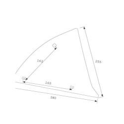 Lemken 3451010 Pierś odkładni prawa B2KH