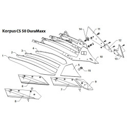 Dłuto lemiesza lewe SC2P napawane oryg.