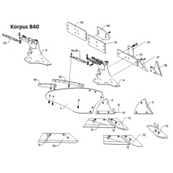 Dłuto lemiesza prawe B2S