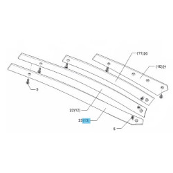 Lemken 3444040 Listwa odkładni 4 BBS40/BS42 prawa do 14.08.2022r.