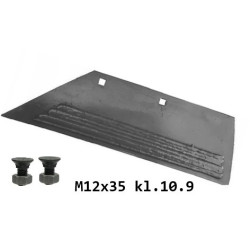 Lemiesz 18" prawy 315 mm do dłuta SB45P napawany Lemken, 135mm zam. ze śrubami