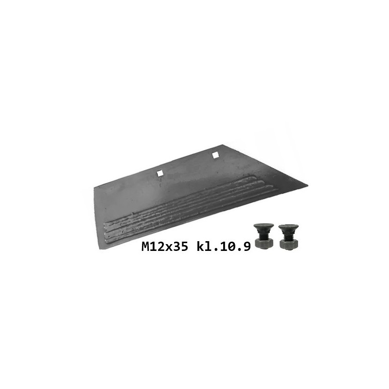 Lemiesz 18" lewy 315 mm do dłuta SB45P napawany Lemken, 135mm zam. ze śrubami