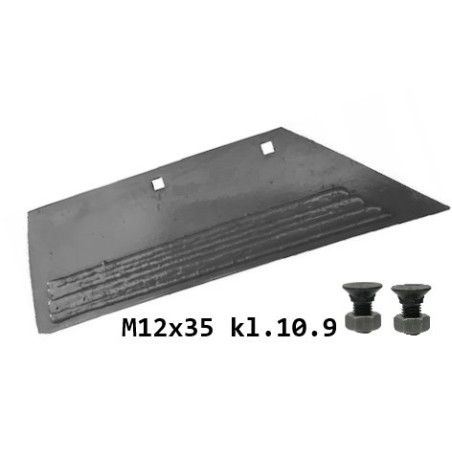 Lemiesz 18" lewy 315 mm do dłuta SB45P napawany Lemken, 135mm zam. ze śrubami