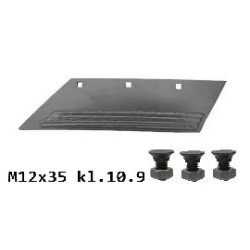 Lemiesz 20" prawy do dłuta SB56P napawany, 2x135mm  zam. ze śrubami
